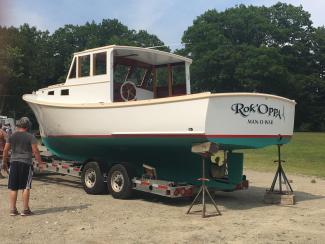 32' Lobster Yacht, Rock Oppa, stern view