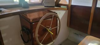 32' Lobster Yacht, Rock Oppa, helm/wheel