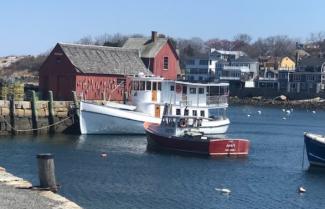 America port side view in Cape Ann, MA