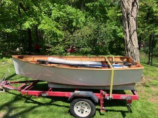 Bristol Seacraft Chick, on trailer, port side view