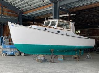 22-foot wooden lobsterboat — SPIKE