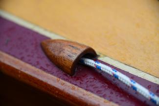 MacGregor Sailing Canoe, closeup of deck fitting