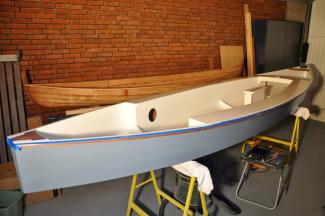 Viola 14 sailing canoe is minimal and lightweight