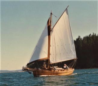 Wynfall sailing off Lopez Island