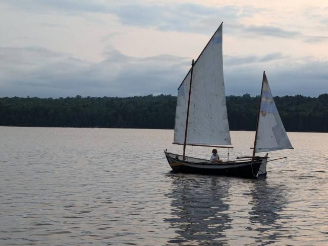 2014 Oughtred Caledonia Yawl 19', undersail port side view