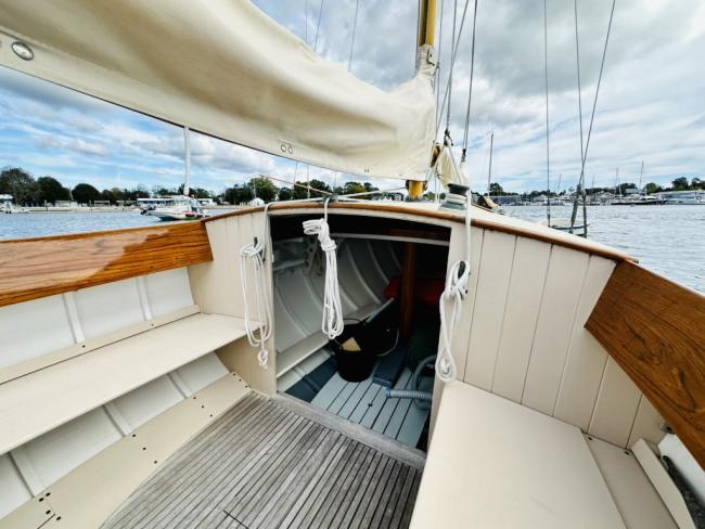 2017 Custom Built Herreshoff Style Daysailor, inside view 
