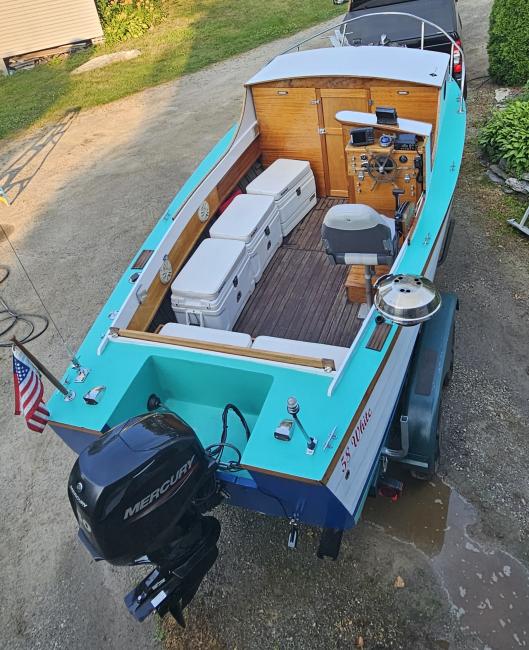 1958 White, on trailer view from above