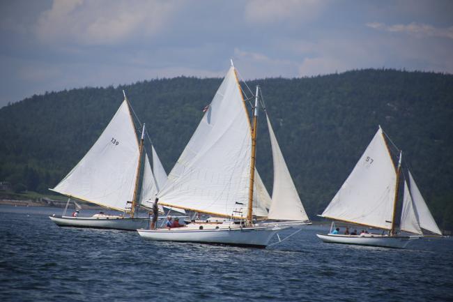 25' Tristan, Joseph Bernier, 1980. underway