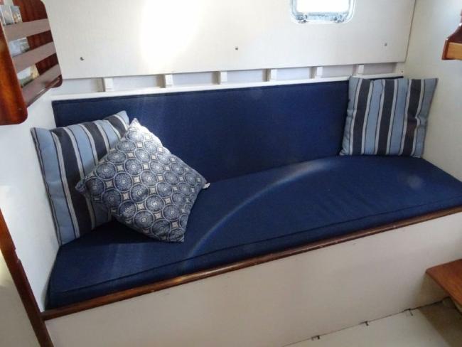 51ft 1956 Vic Franck Built Custom Ben Seaborn Sloop - Sea Fever, bench inside