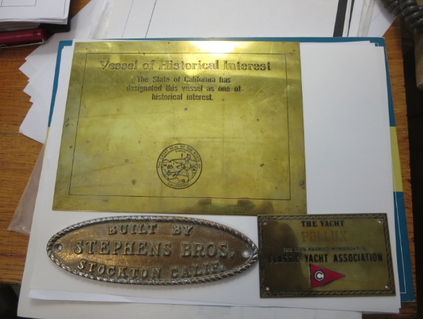 Builders Plate & California historical designation