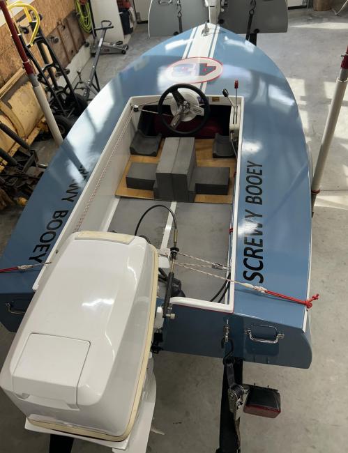 Cocktail Class Racers, view from above stern end 