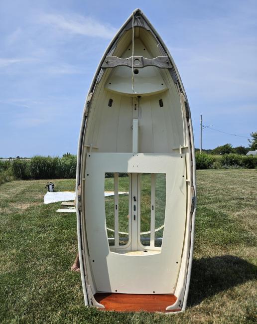 Custom John Brooks 10' Rowing/Sailing Dinghy with Plexiglass Bottom