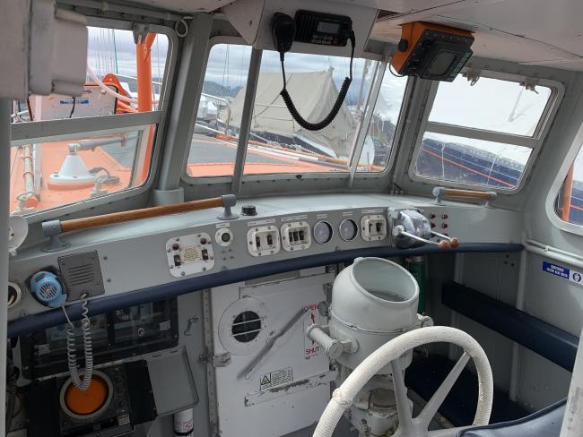 Ex-RNLI Silver Jubilee Lifeboat from UK, pilot house