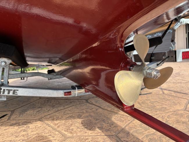 2025 Paul Gartside Custom 17' Electric Launch, propeller