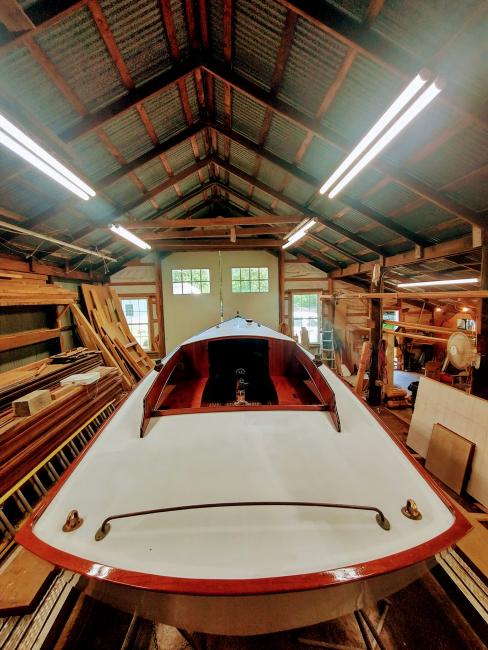 Sanford Alerion #12, inside looking from stern to bow