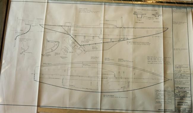 International Class Dragon Sailing Yacht, plans