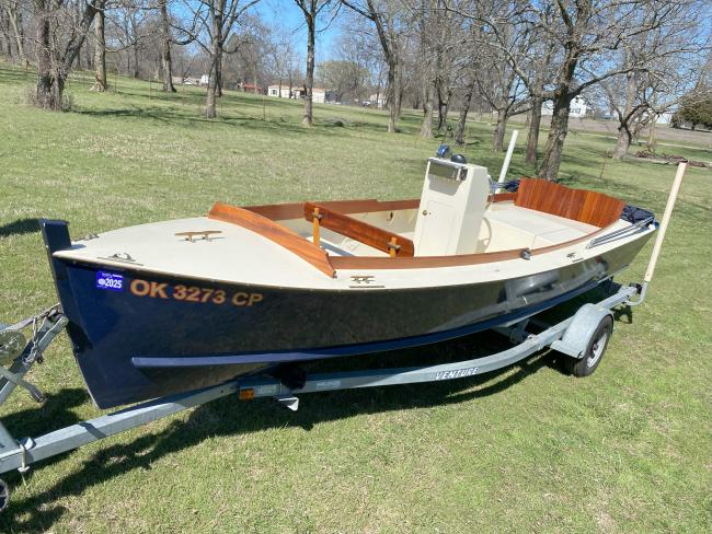 RESCUE MINOR 2007, on trailer port side bow view