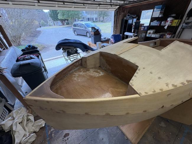 Pocketship for Sale, view from above port side bow view