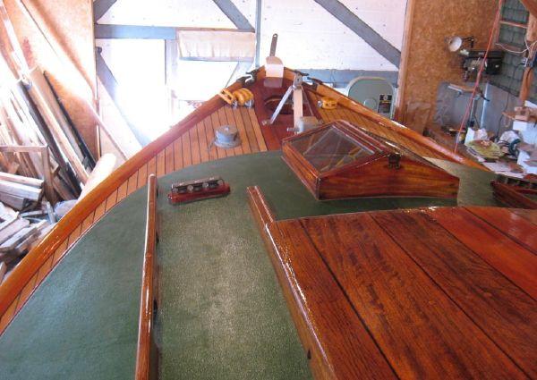 Fenwick Williams 18' Catboat Alden No. 838 with Tender and Brand New Trailer, inside view looking towards bow from deck