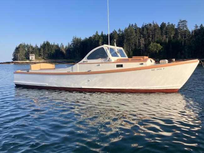 1966 23.5' Picnic Cruiser, in water blue skies