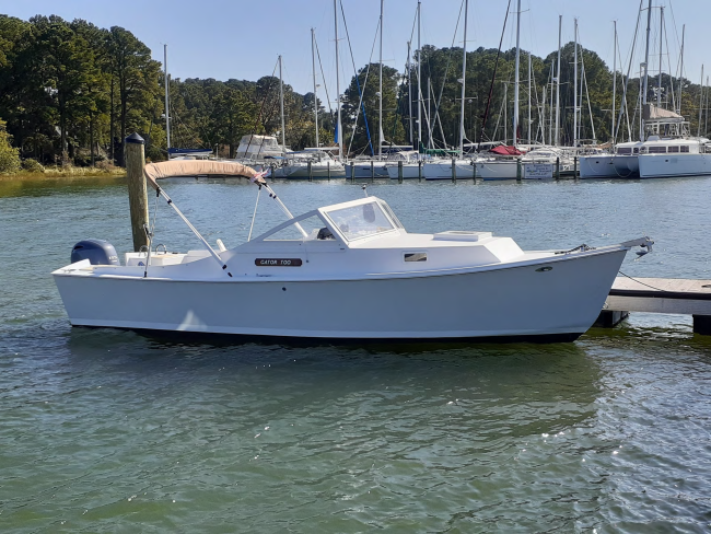 Chesapeake Bay Cruiser, docked port side view