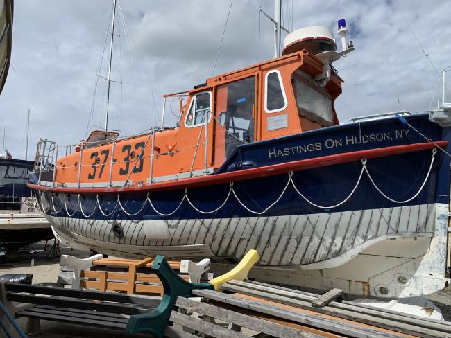 Ex-RNLI Silver Jubilee Lifeboat from UK, starboard side