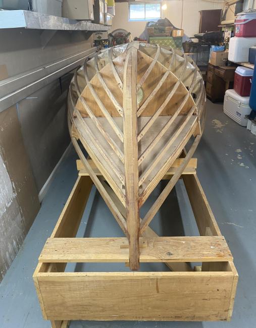 Penobscot 17, underside view,  bow end