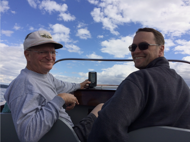 Clark Craft Beauty, Lovingly Built, enjoying the boat