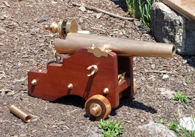 Antique yachting cannon by L.T. Snow model 1892