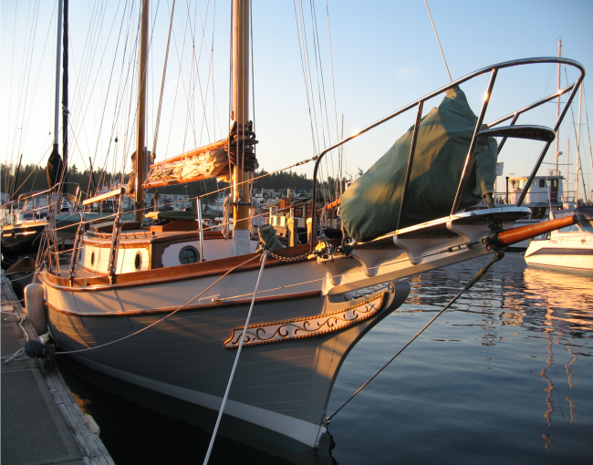 Selling the Dream, docked starboard side view