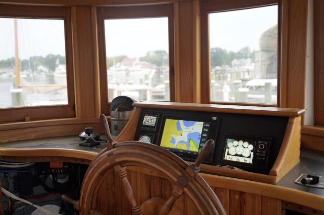 1938 65' Chesapeake Bay Buyboat "Choptank", wheel house