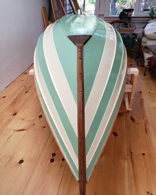 Beautiful, unusual traditional build rowboat, dory, yacht tender