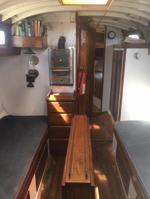 1959 33' Alden Malabar Sr. Sloop/Cutter (Model Q), inside view