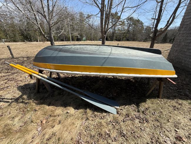 Joel White  Shellback  Dinghy, view on underside