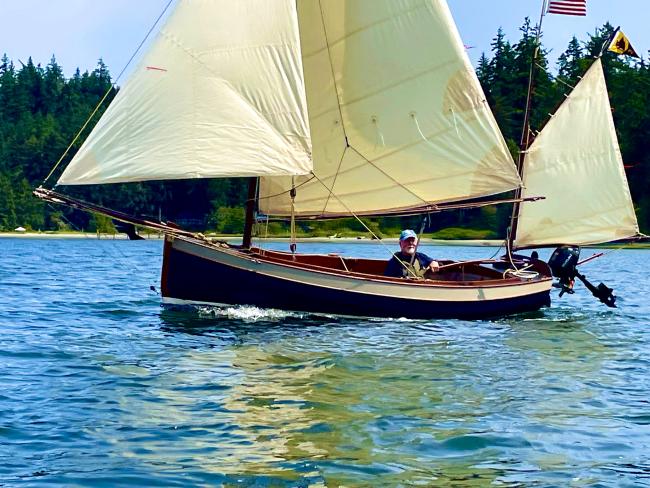 Gunter Yawl, Glued Lapstrake, 14’ On Deck, 22’ Overall, undersail