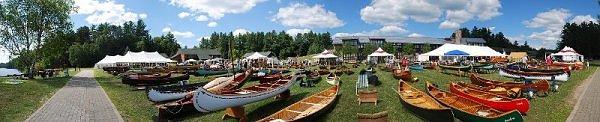 wood canoe boat show collectors old town canoes thompson canoe
