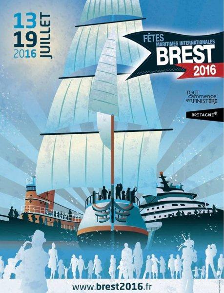 Brest International Maritime Festival poster.