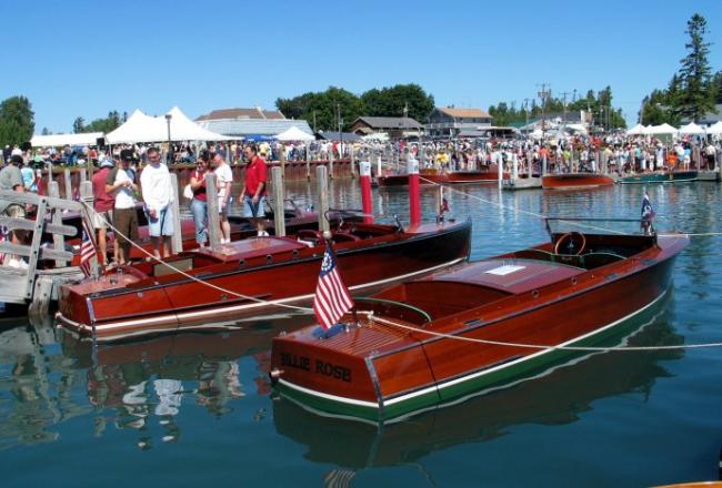 Les Cheneaux Islands Antique Wooden Boat Show photo