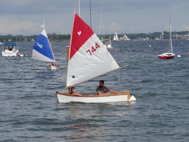 Roosters sailing on Narragansett Bay