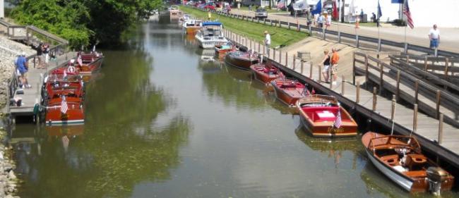 Antique Boats On The Canal