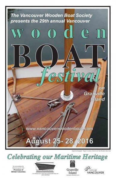 Vancouver Wooden Boat Festival poster.
