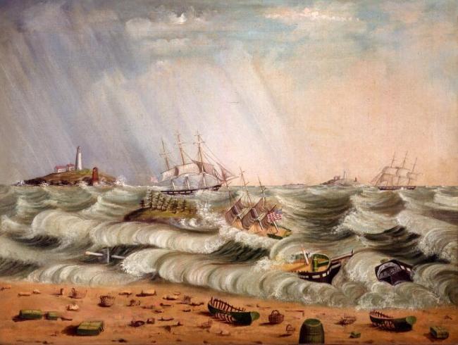 Detail from the Wreck of the HANOVER, John C. Tallman, 1851.
