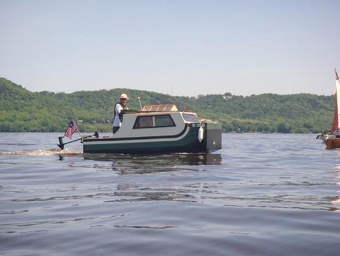 Boating on Lake Pepin, Minnesota/Wisconsin.
