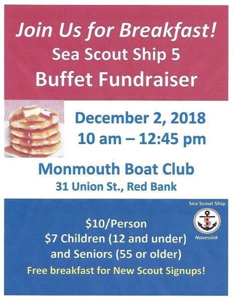 Sea Scout Ship 5 Breakfast Fundraiser