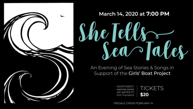 She Tells Sea Tales: an evening of sea stories to support the Girls Boat Project