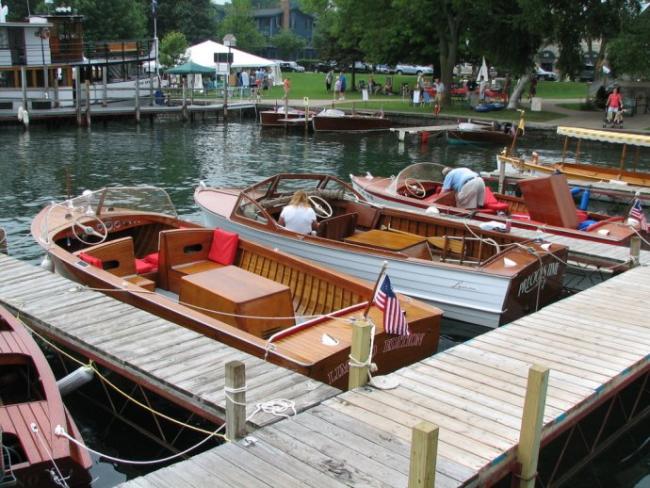 The Skaneateles Antique and Classic Boat Show.
