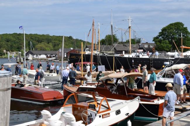 The WoodenBoat Show at Mystic Seaport.