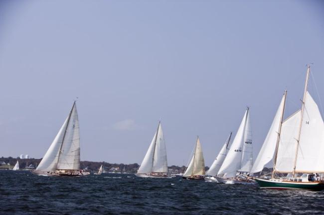 The start of a the MoY Classic Yacht Regatta, Race Two