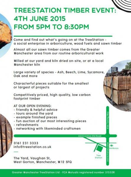 TreeStation Sawn Timber Event poster