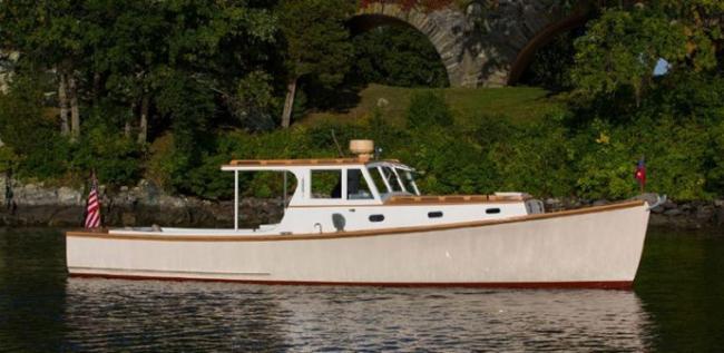 VIM: 1957 Downeast lobster yacht. Photo courtesy Artisan Boatworks.